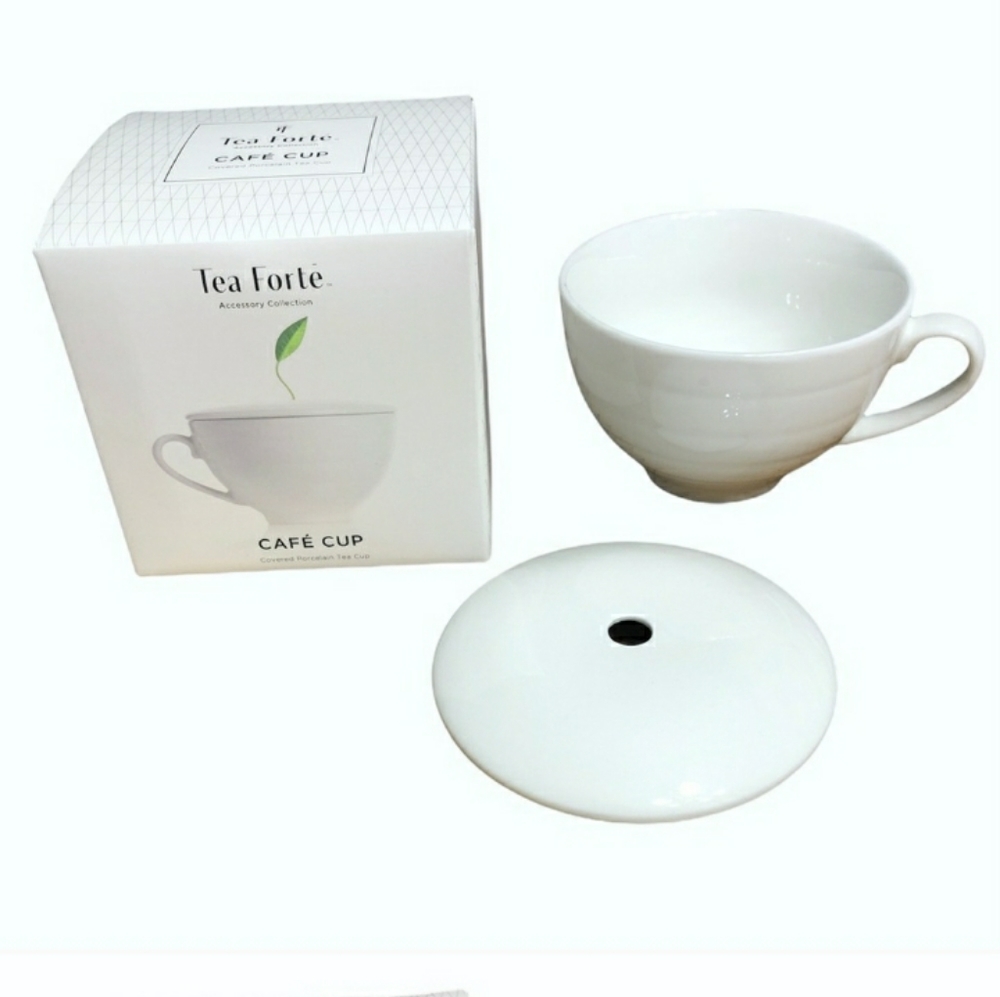 TEA FORTE Cafe Cup with Lid NIB!